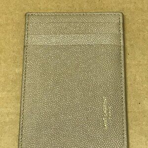 Saint Laurent Uptown Grained Leather Card Holder ($349 retail!)